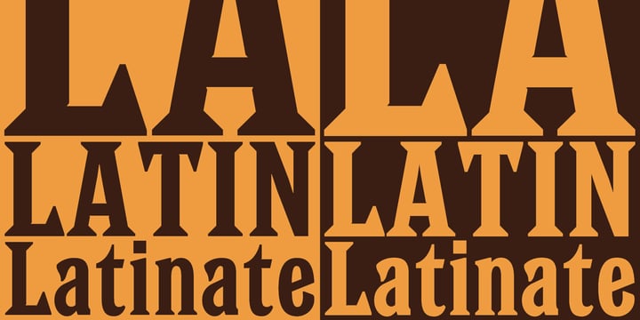 Latinate Font Poster 3