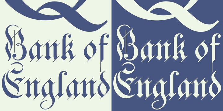 Bank Of England Font Poster 2