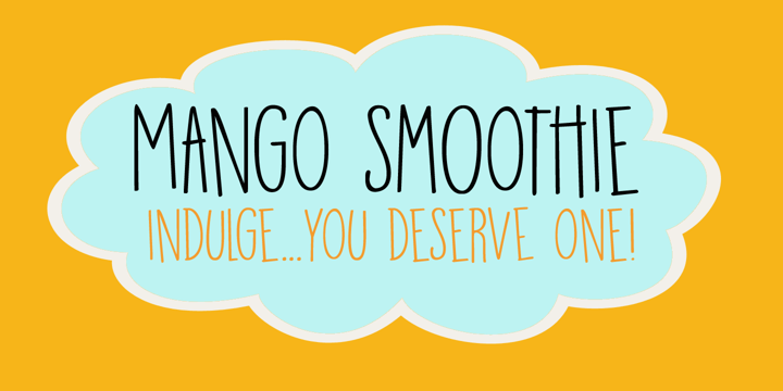 Mango Smoothie Font Poster 1
