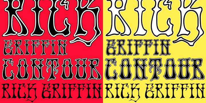 Rick Griffin Font Poster 2
