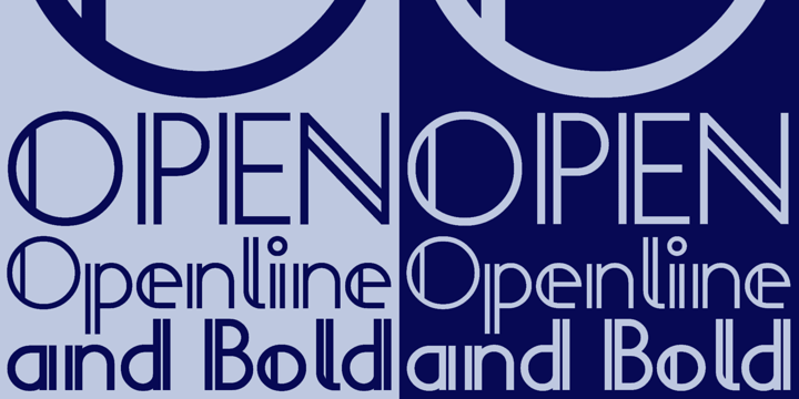 Openline Font Poster 2
