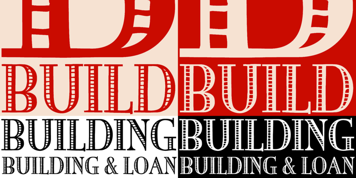 Building & Loan Font Poster 2