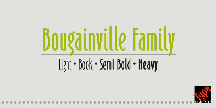 Bougainville Font Poster 2
