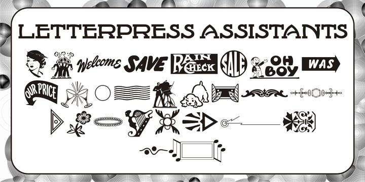 Letterpress Assistants JNL Font Poster 1