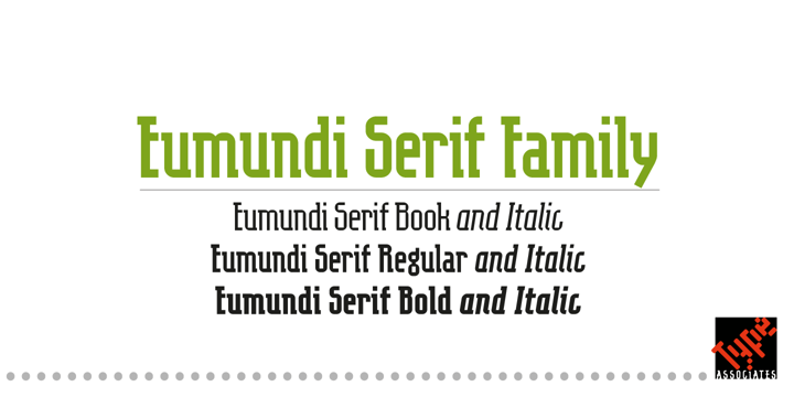 Eumundi Serif Font Poster 2