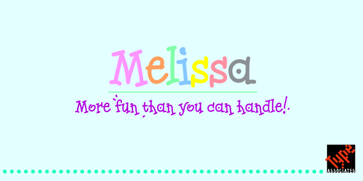 Melissa Font Poster 2