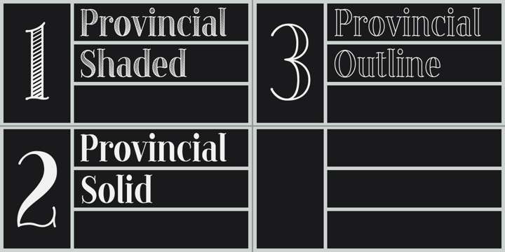 Provincial Font Poster 3