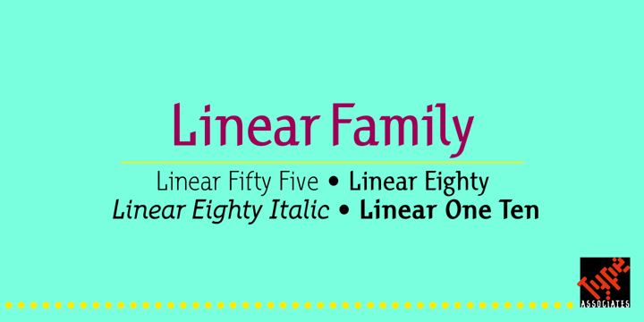 Linear Font Poster 1