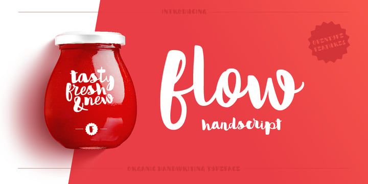 Flow Handscript Font Poster 1