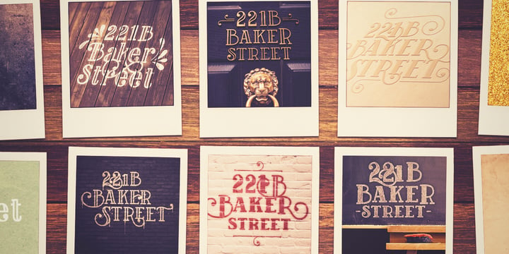Baker Street Font Poster 6