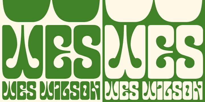 Wes Wilson Font Poster 2