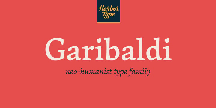 Garibaldi Font Poster 1