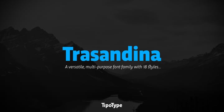 Trasandina Font Poster 1