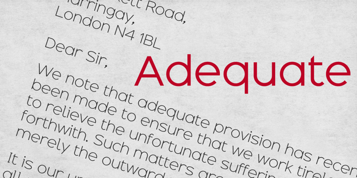 Adequate Font Poster 5