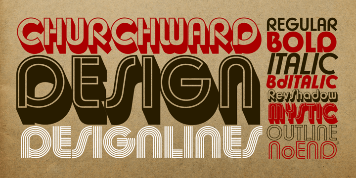 Churchward Design Font Poster 1