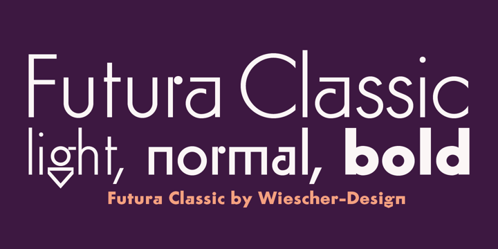 Futura Classic Font Poster 1