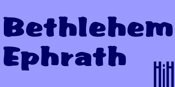 Bethlehem Ephrath Font Poster 1