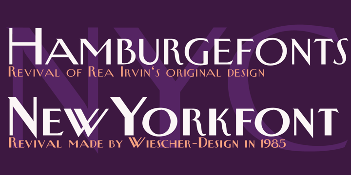 New Yorker Type Font Poster 1