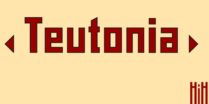 Teutonia Font Poster 1