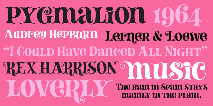 Lady Fair JF Font Poster 5