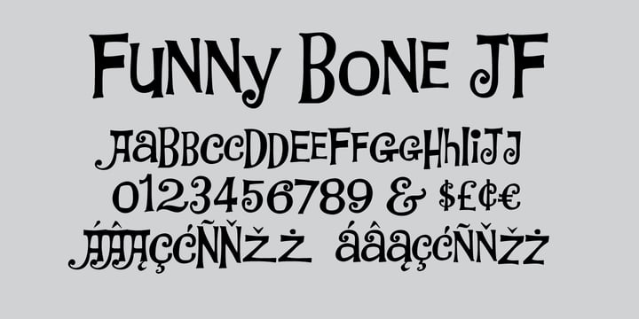 Funny Bone JF Font Poster 4