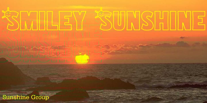 Sunshine Group Font Poster 5