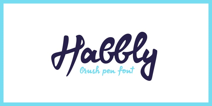 Habbly Font Poster 1