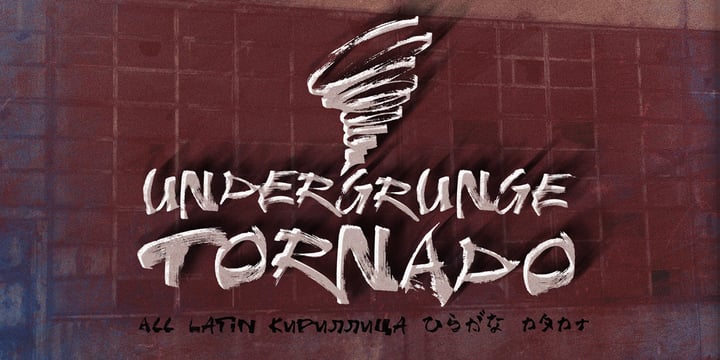 Undergrunge Tornado Font Poster 1