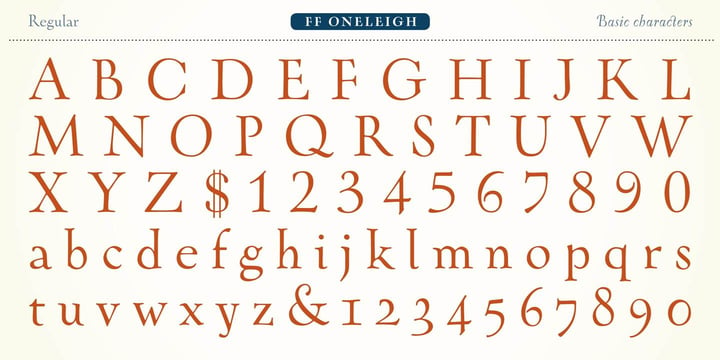 FF Oneleigh Font Poster 1