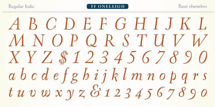 FF Oneleigh Font Poster 6