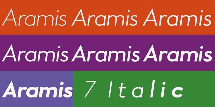 Aramis Font Poster 6