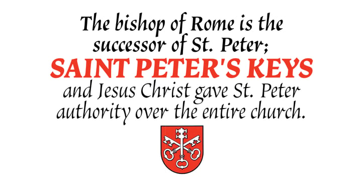 Vatican Font Poster 2