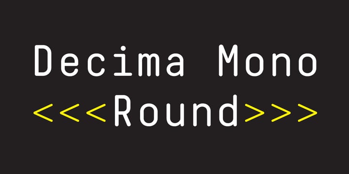 Decima Mono Round Font Poster 1