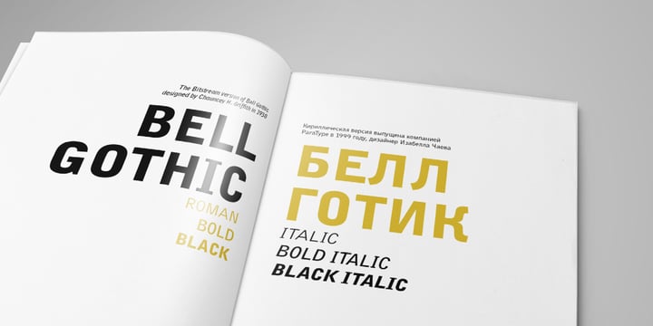 Bell Gothic Font Poster 1