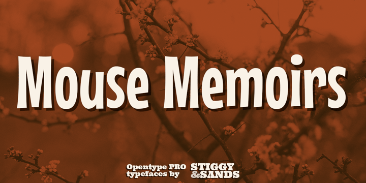 Mouse Memoirs Pro Font Poster 1