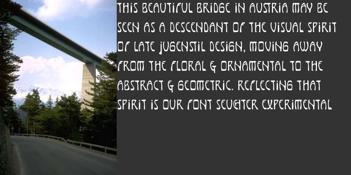Seuchter Experimental Font Poster 5