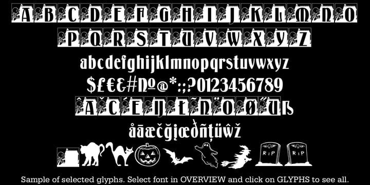 Haunted House Font Poster 2