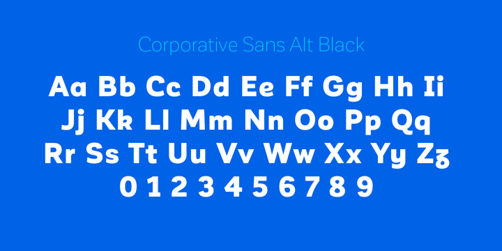 Corporative Sans Font Poster 12