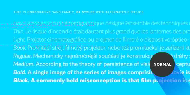 Corporative Sans Font Poster 6