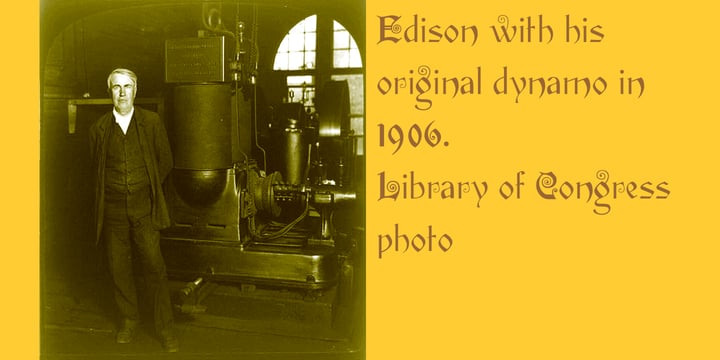 Edison Font Poster 4