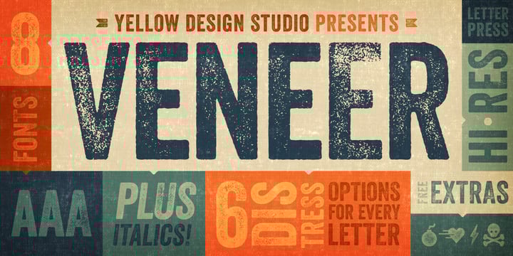 Veneer Font Poster 1