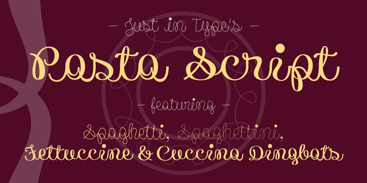 Pasta Script Font Poster 1