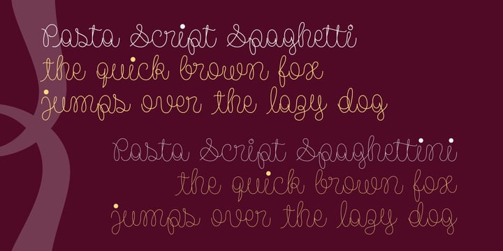Pasta Script Font Poster 5