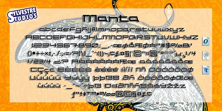 Manta Font Poster 1