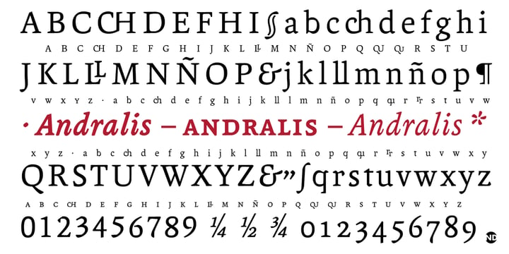 Andralis ND Font Poster 6
