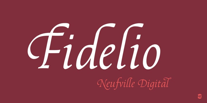 Fidelio ND Font Poster 1