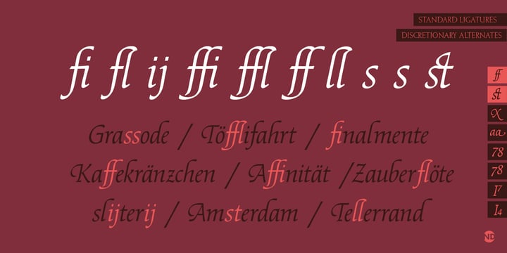 Fidelio ND Font Poster 2