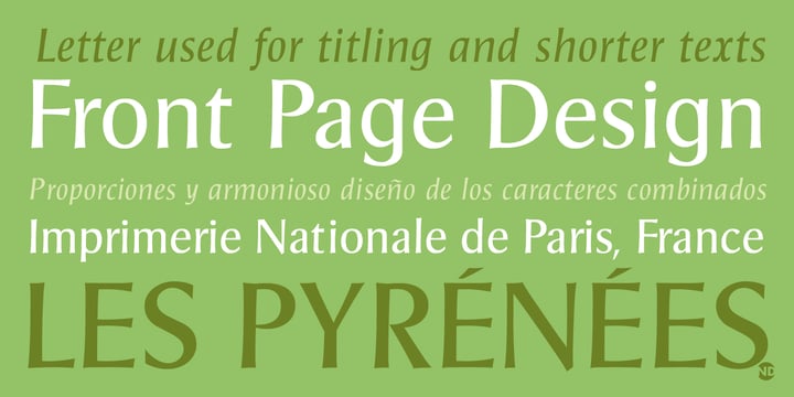 Pascal ND Font Poster 2