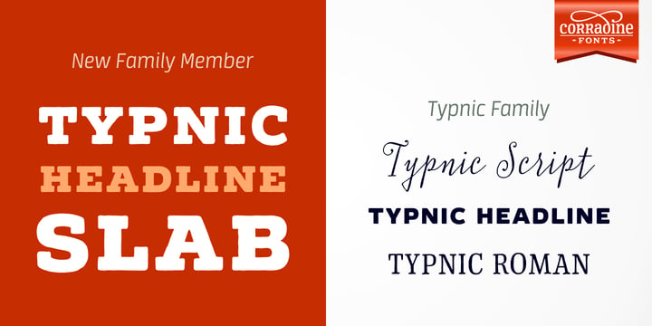 Typnic Headline Slab Font Poster 2