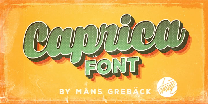 Caprica Script Font Poster 3